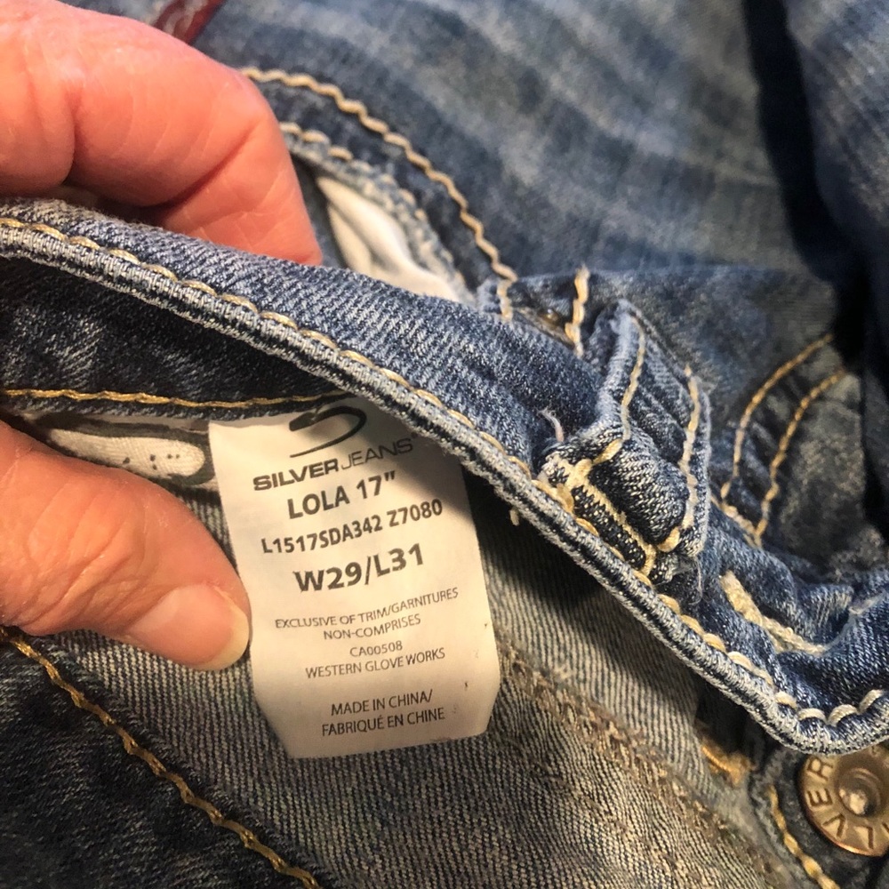 Silver jeans